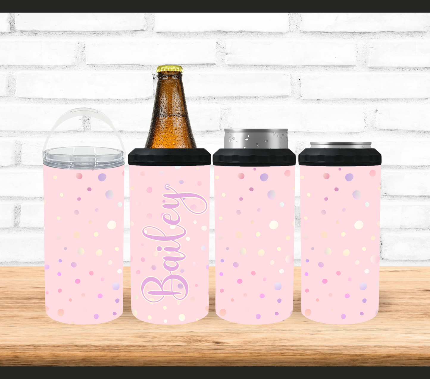 Pink Polka Dot 4 in 1