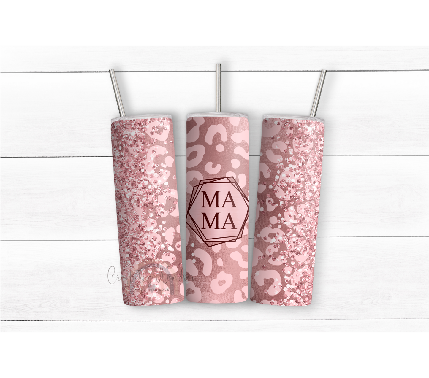Leopard Mama Pink Tumbler