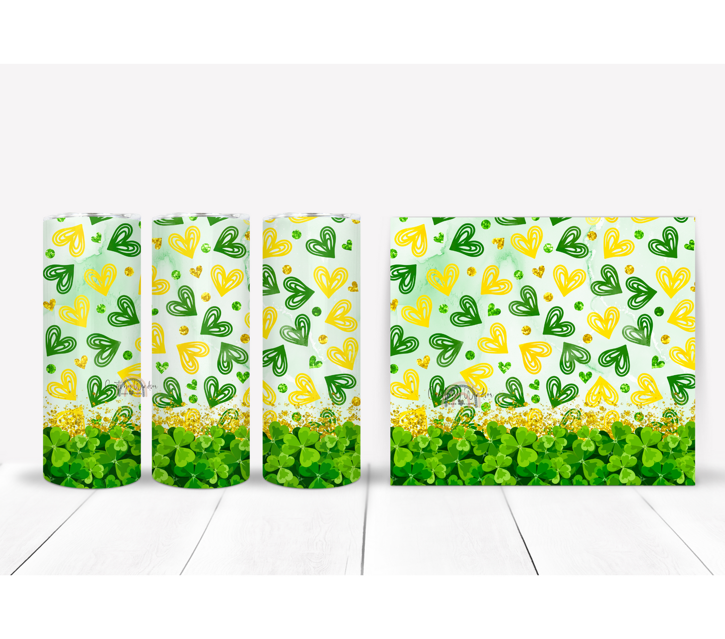 Hearts & Shamrocks Tumbler