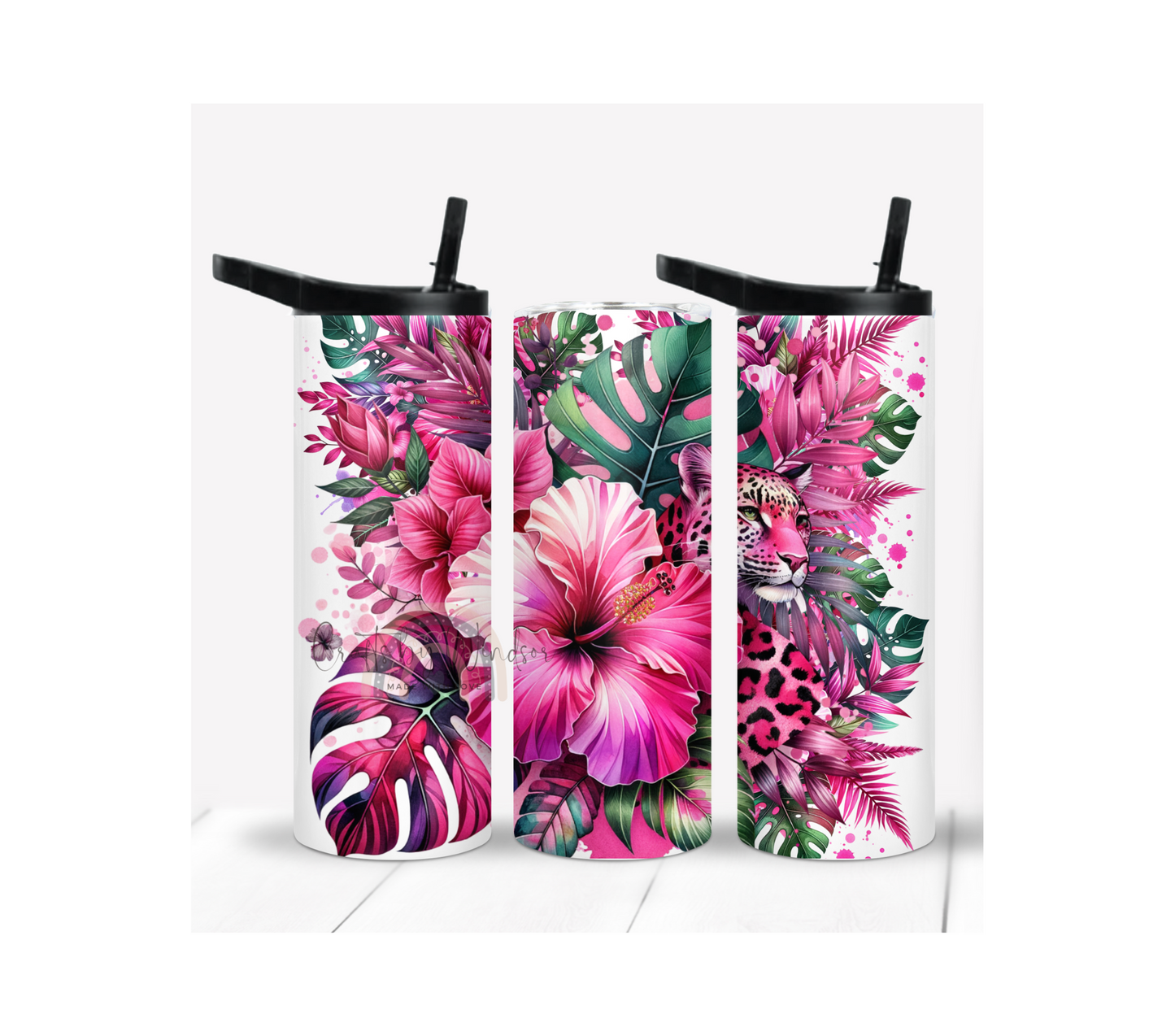 Pink Hibiscus Tumbler