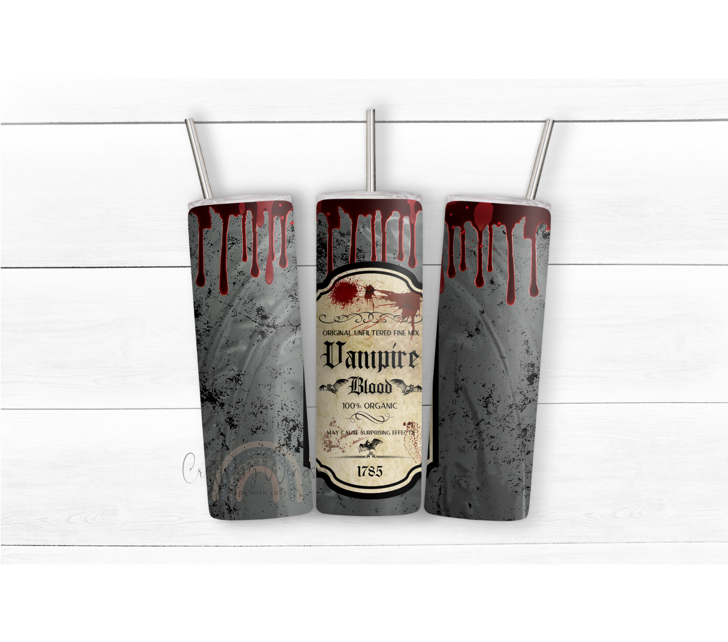 Halloween Vampire Blood Tumbler