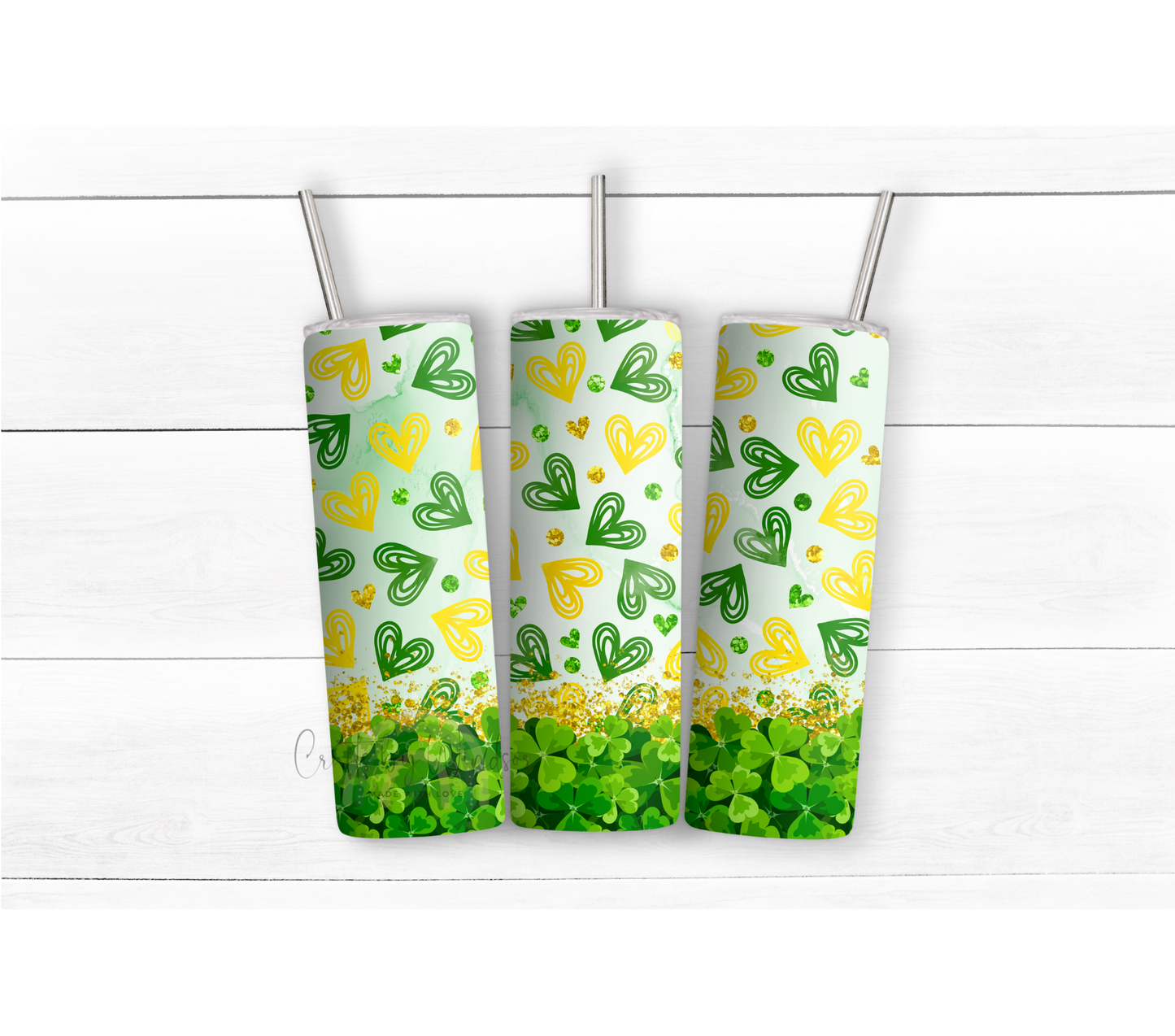 Hearts & Shamrocks Tumbler