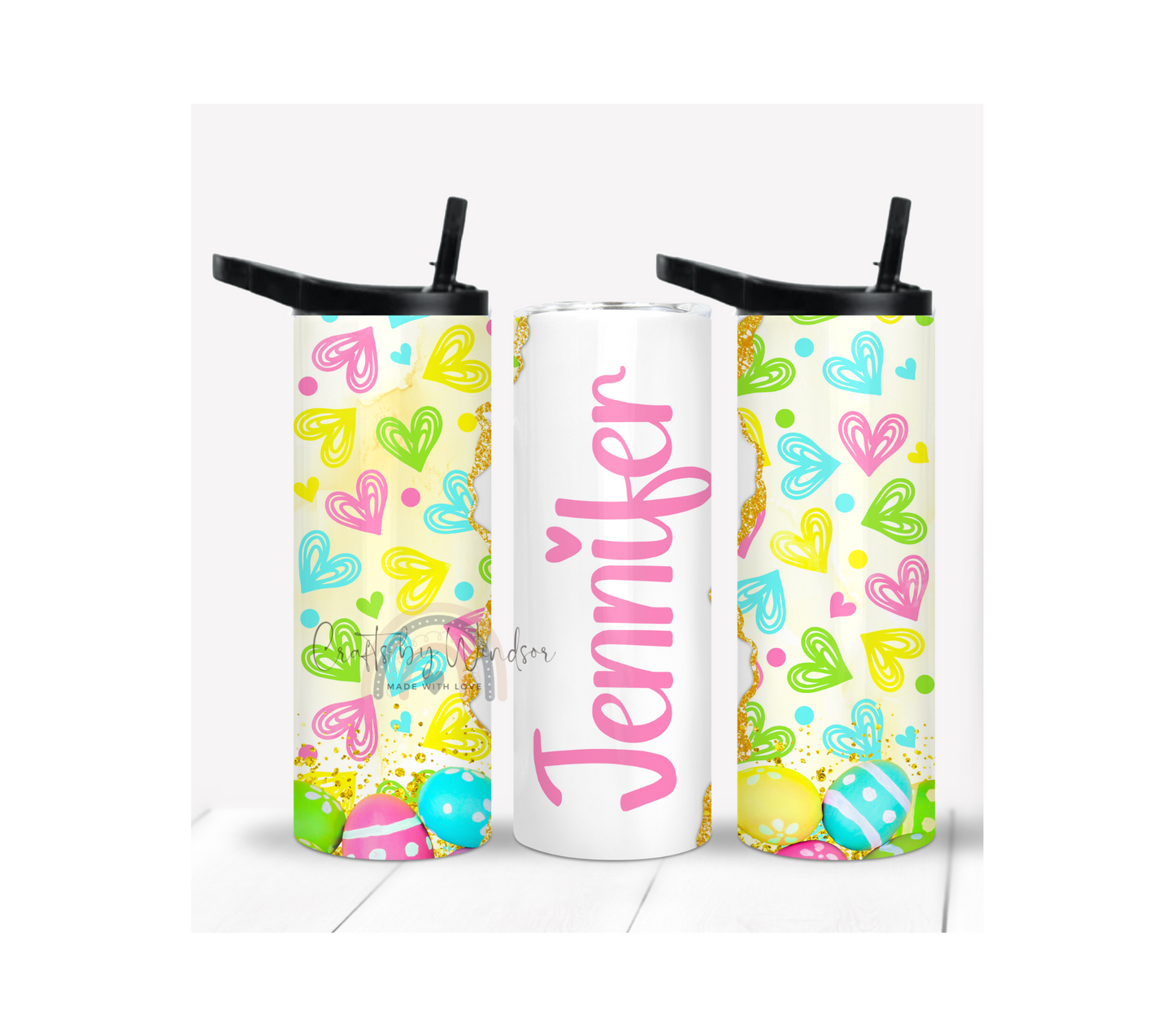 Easter Hearts Tumbler