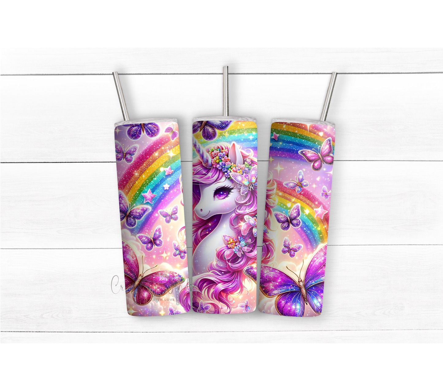 Rainbow Unicorn Tumbler