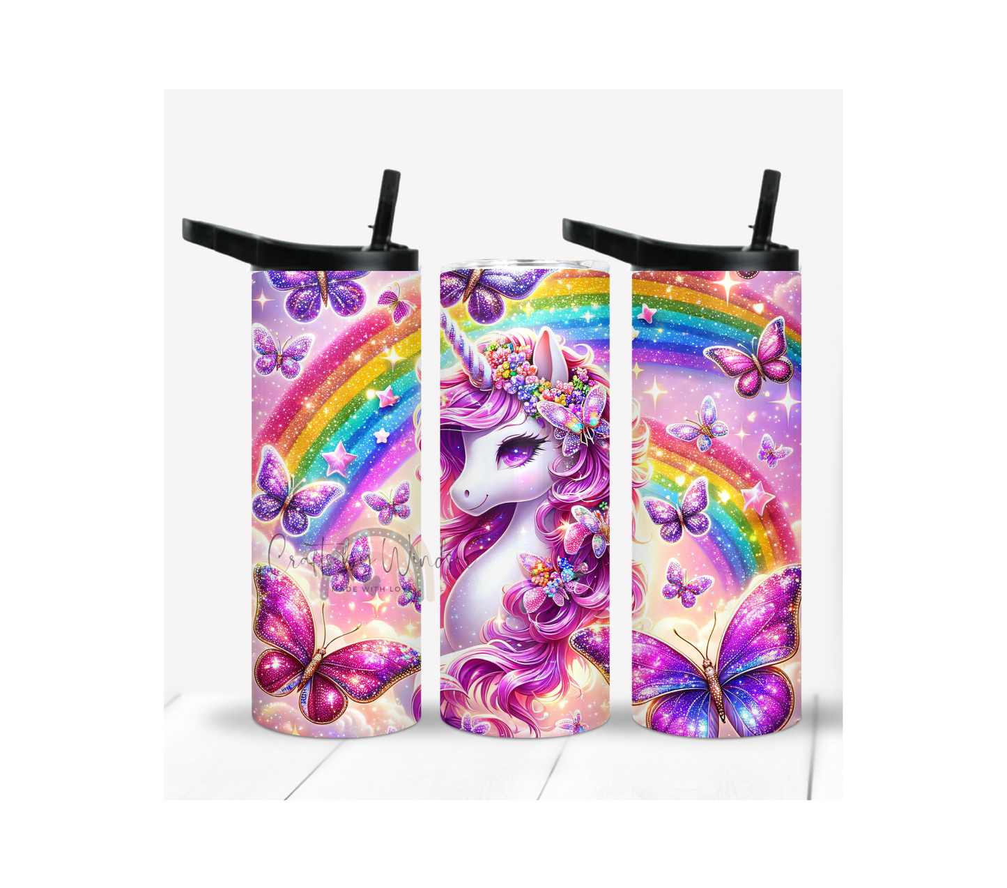 Rainbow Unicorn Tumbler