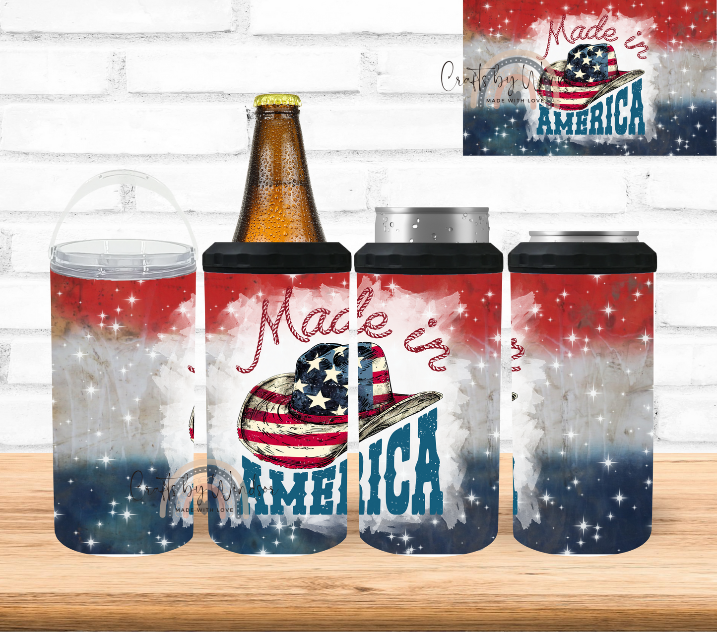Made in America 4 in 1 Can Cooler