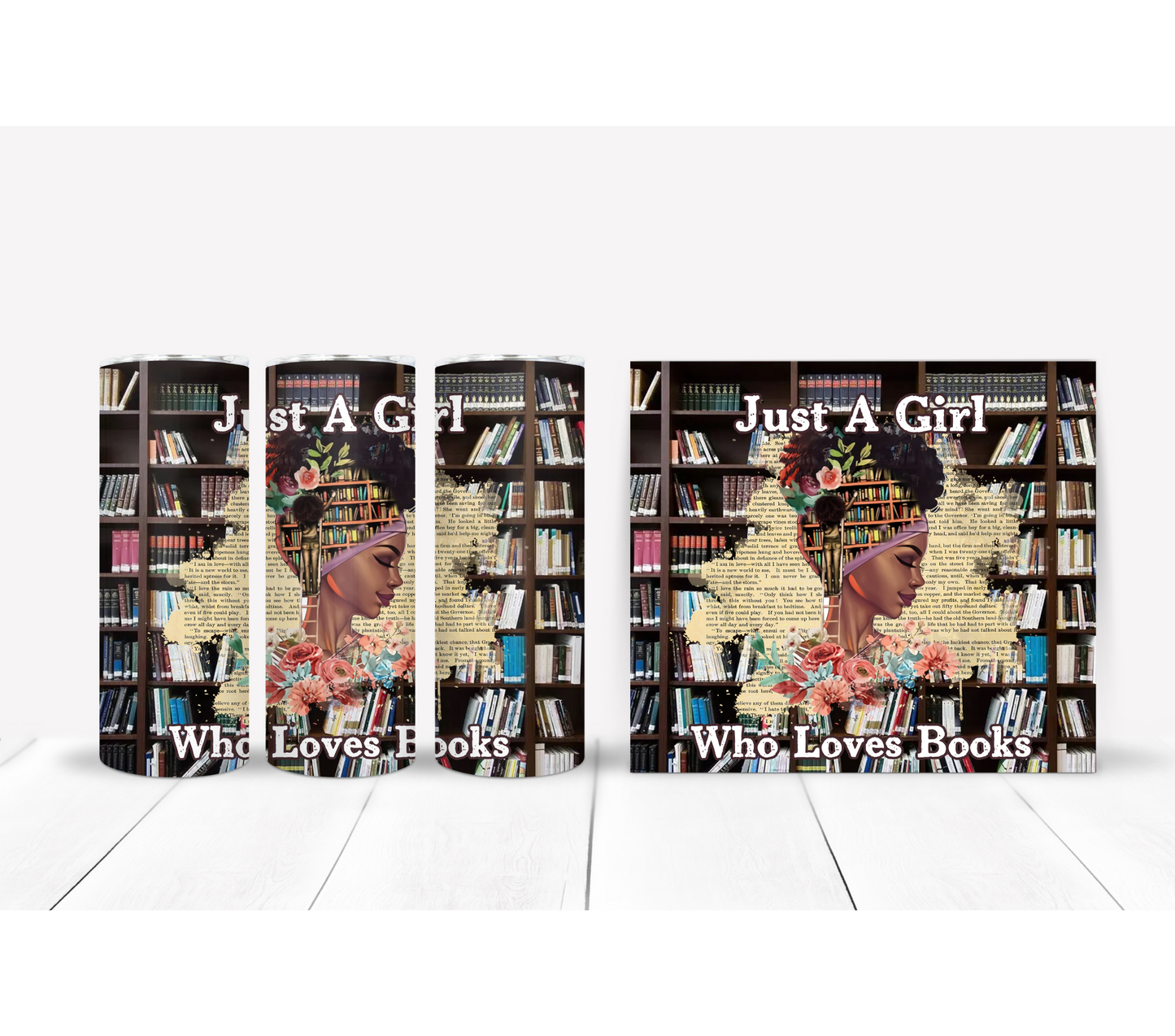 Just A Girl Who Loves Books Tumbler