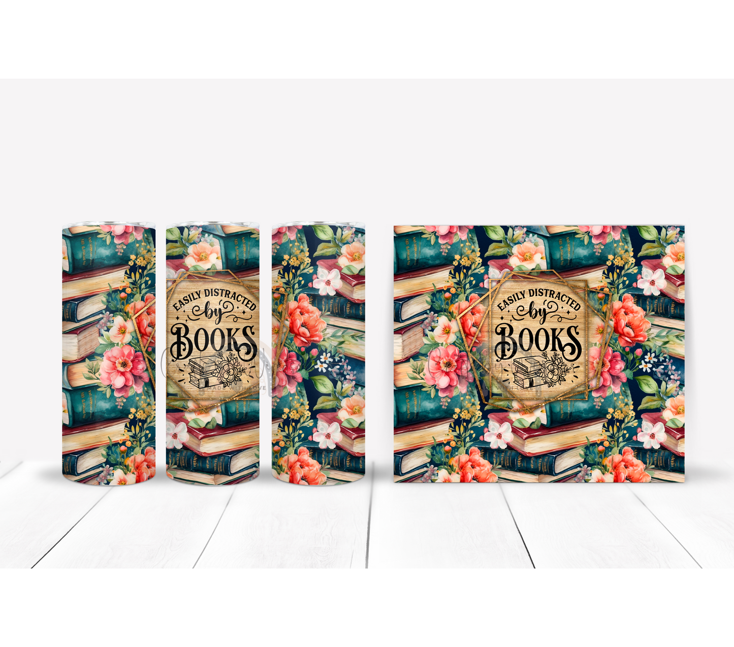 Easily Distracted By Books Tumbler