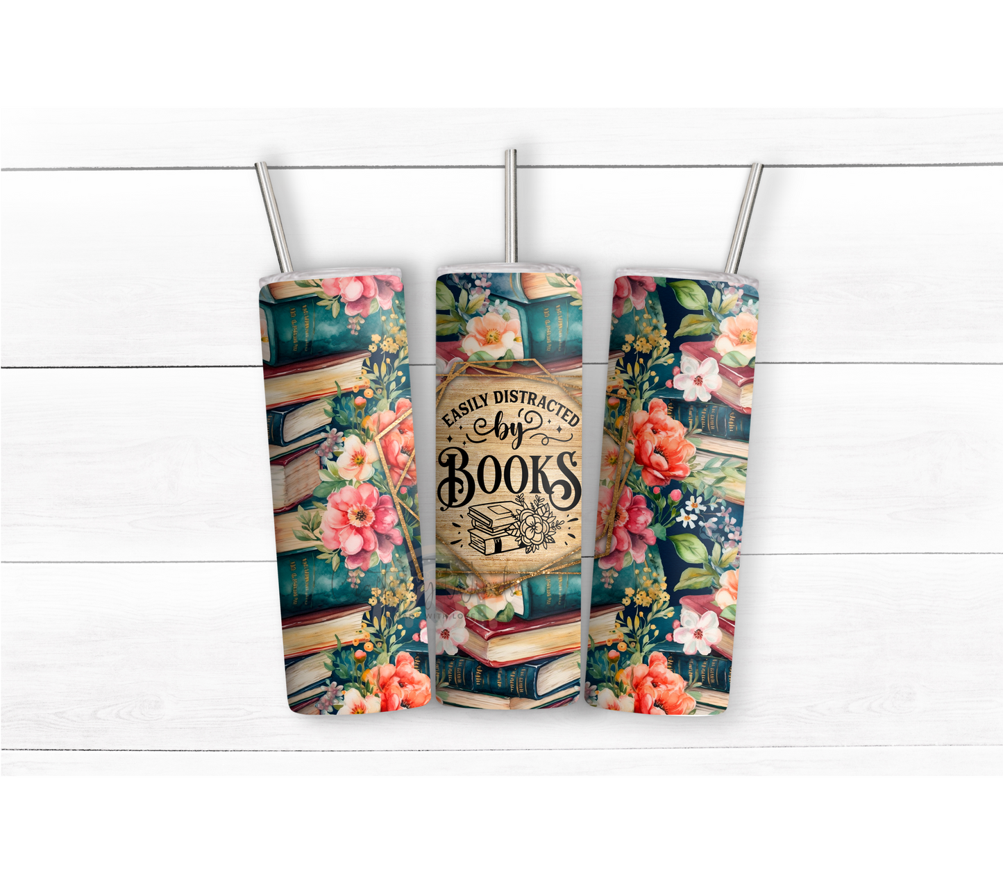 Easily Distracted By Books Tumbler