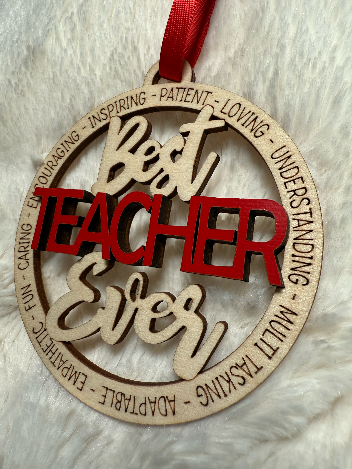 Best Teacher Ever Ornament