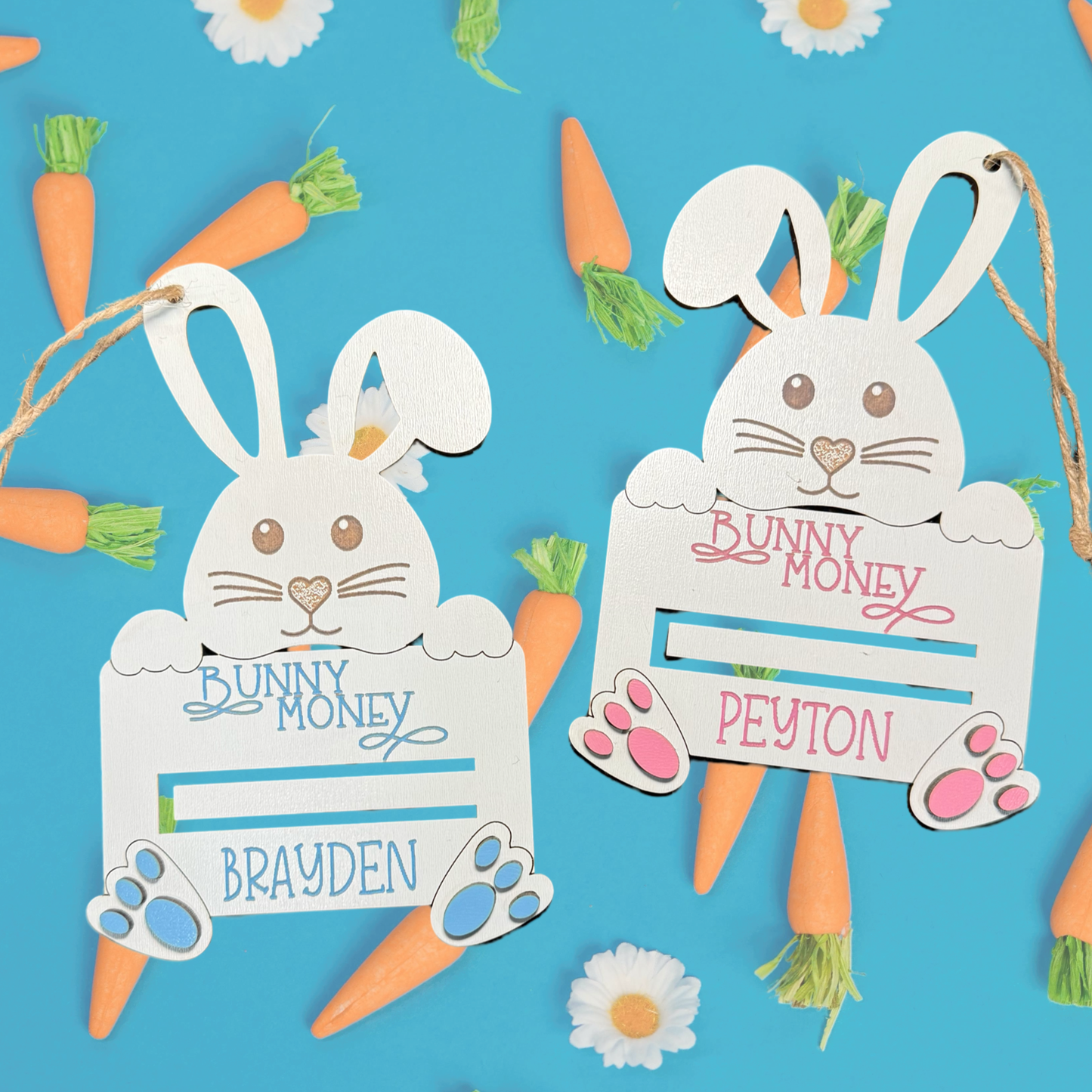 Personalized Easter Bunny Money Holder