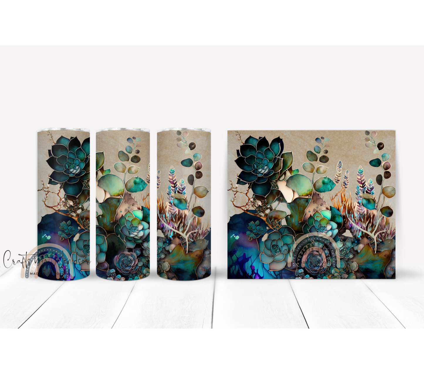 Ink Succulent Tumbler