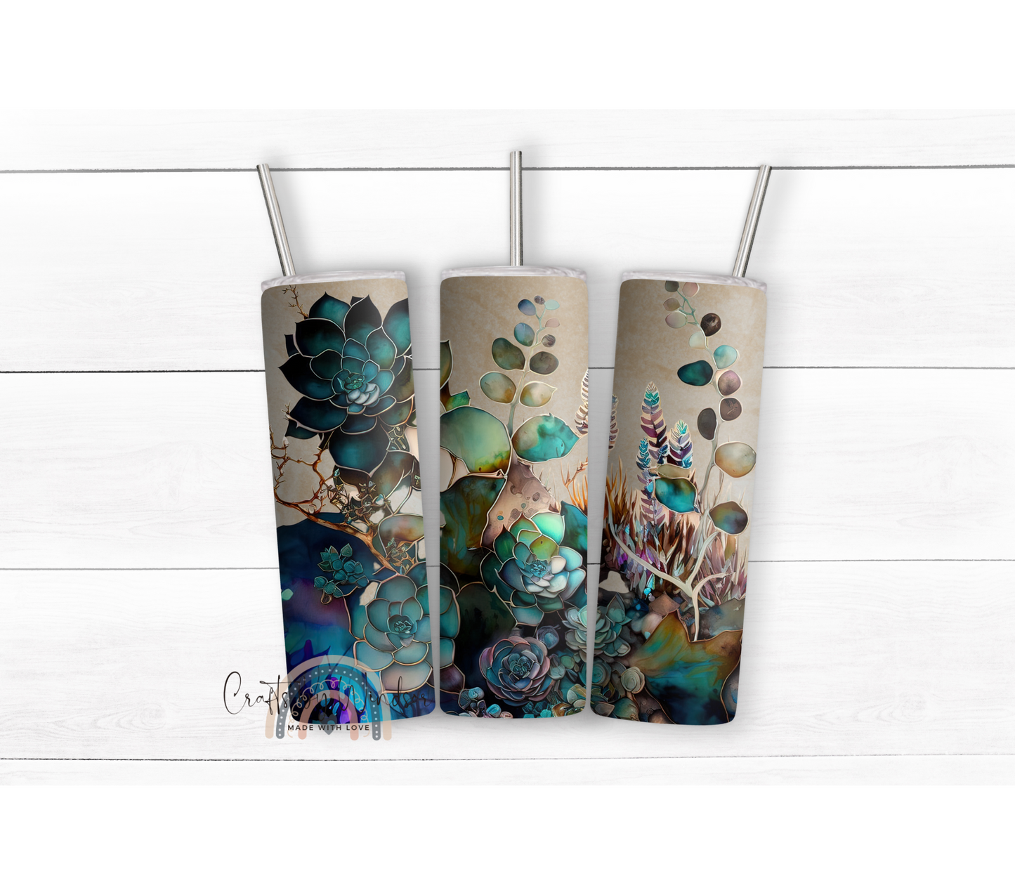 Ink Succulent Tumbler
