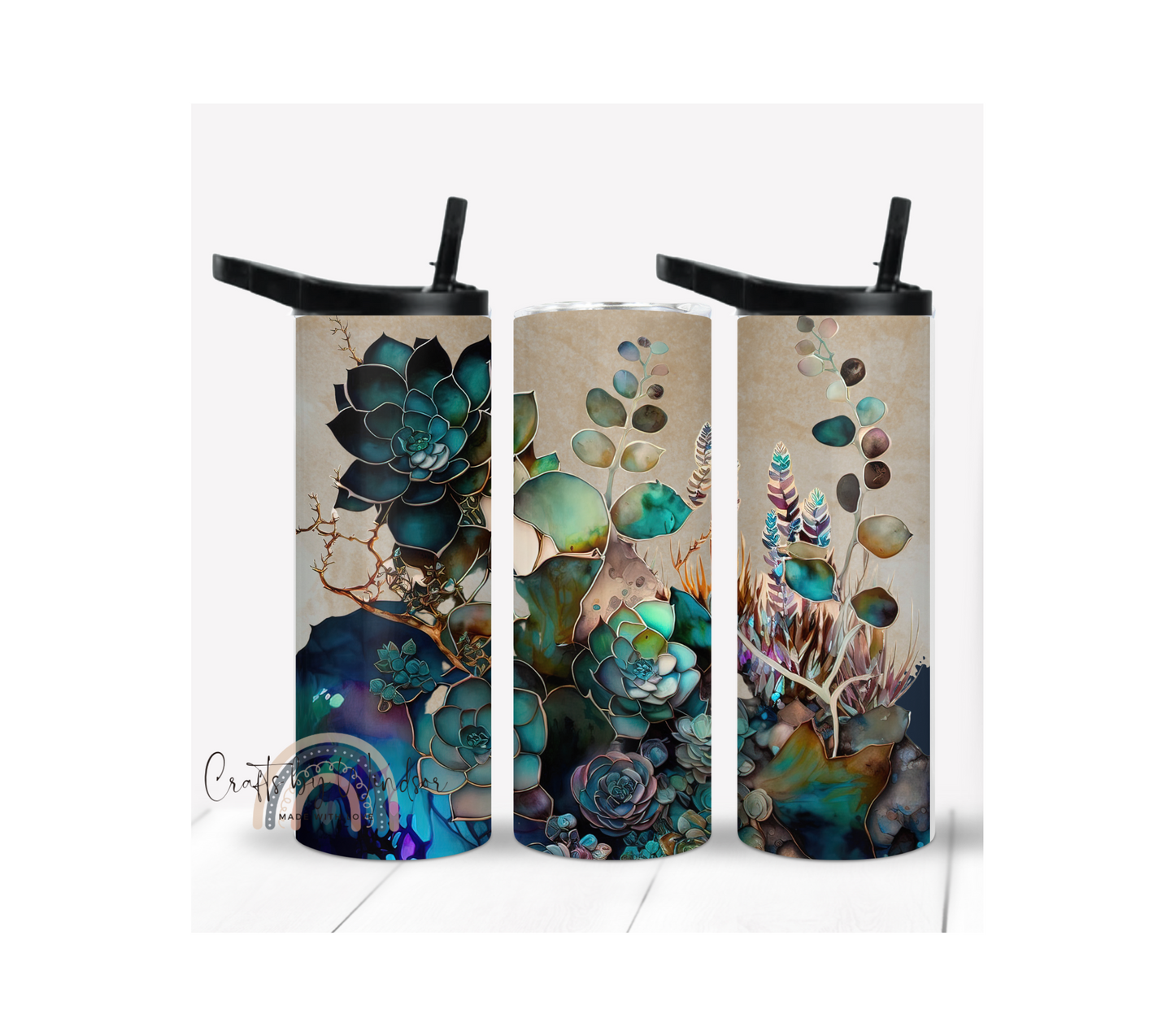 Ink Succulent Tumbler
