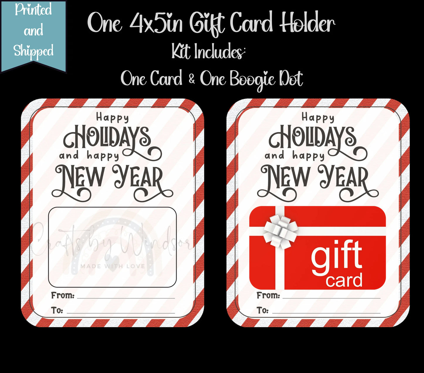 Happy Holidays Gift Card Holder