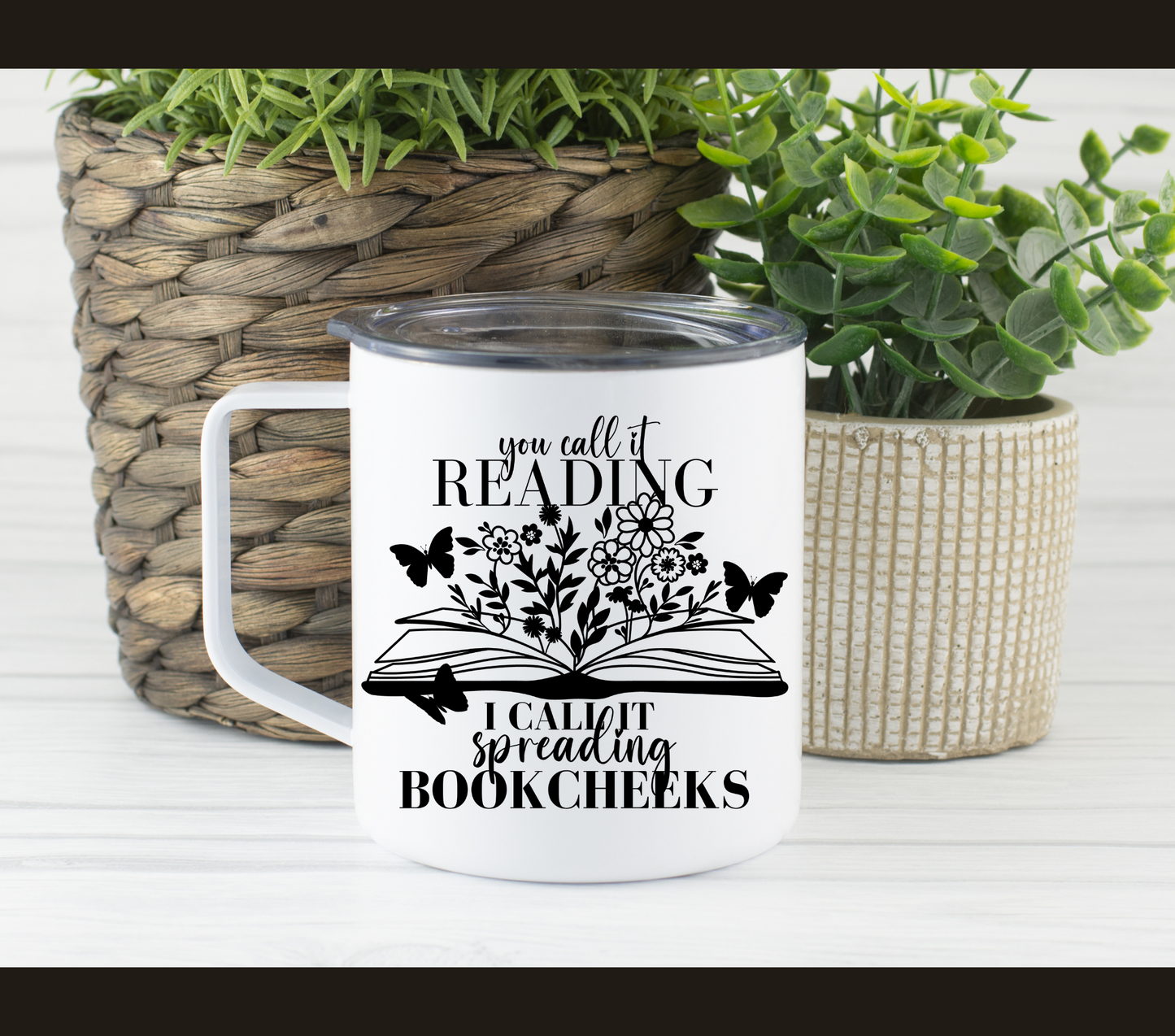 You Call it Reading I Call it Spreading Bookcheeks Coffee Mug