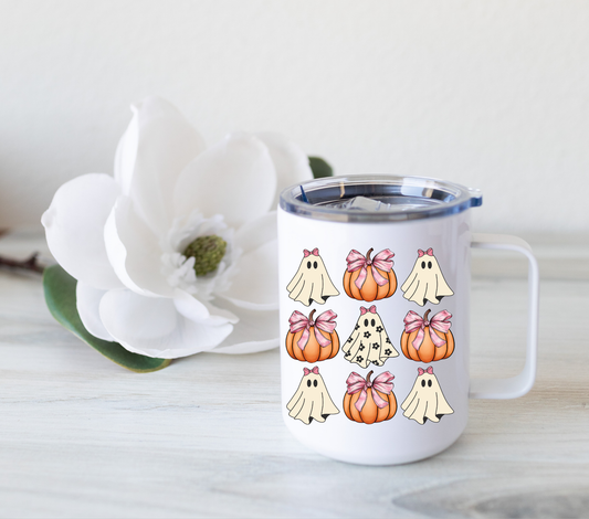 Halloween Coquette Bow (Ghosts and Pumpkins) Mug