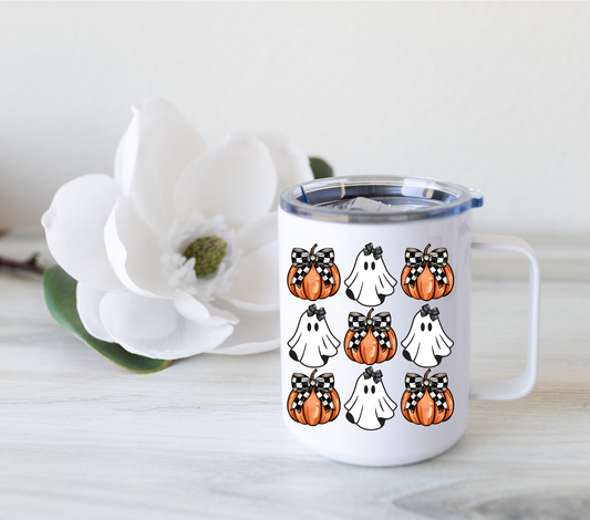 Halloween Bows and Pumpkins Mug