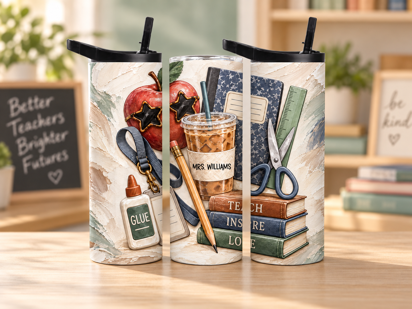 Personalized Teacher 20oz Duo Lid Tumbler | Teacher Appreciation Gift