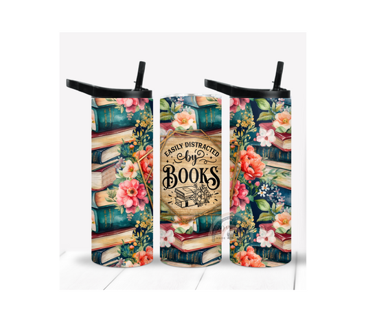 Easily Distracted By Books Tumbler