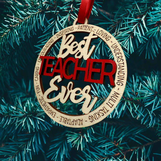 Best Teacher Ever Ornament