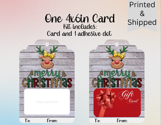 Christmas Reindeer Gift Card Holder