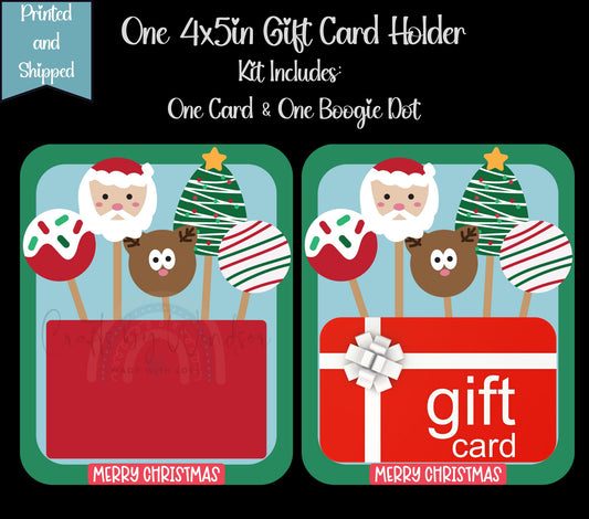 Christmas Cake Pop Gift Card Holder
