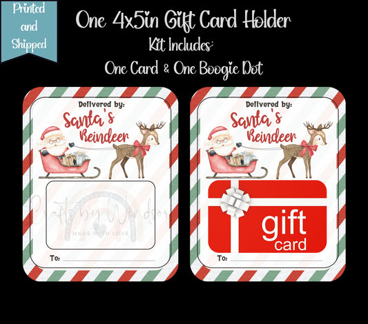 Santa's Reindeer Gift Card Holder